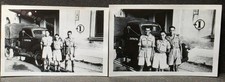 WW2 Mediterranean -Soldiers & Dodge Army Truck with tilt - two photos 7 by 4.5cm