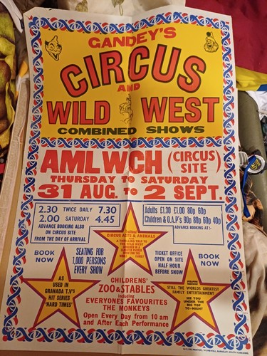 Gandeys circus poster cirque - gandeys,
