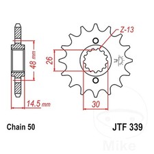 JT Front Sprocket 15 Tooth 530