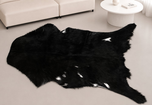 Genuine goat hide - hair, on