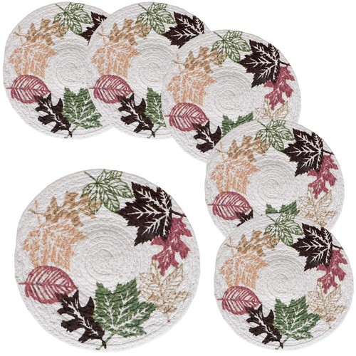 Cotton round table mats - cotton,