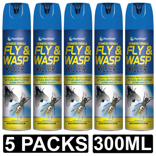 Fly and wasp - 5x,