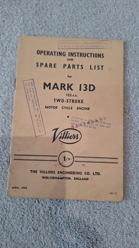 Villiers mark 13d 122cc - villiers,