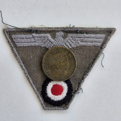 Ww2 cloth cap badge late - ww2,