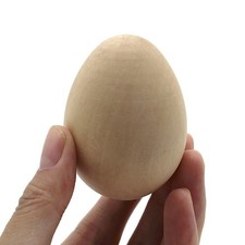 Natural Wooden Eggs solid