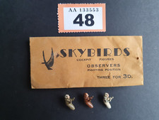 VINTAGE SKYBIRDS COCKPIT FIGURES OBSERVERS FIGHTING POSITION x 3 METAL  WWI OOP