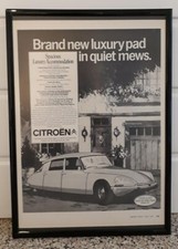 Framed original Classic Car Ad