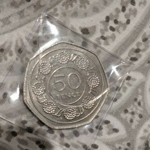 Gibraltar 50p 1988 tufts - 50p, 'tufts'