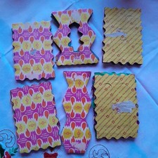 Six Vintage Paper Garlands