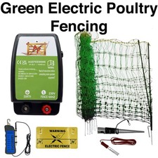 Green Electric Poultry Fencing