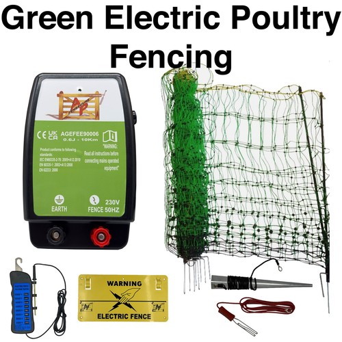 Green electric poultry - green, fencing