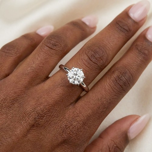 Solitaire engagement ring 14k - solitaire,