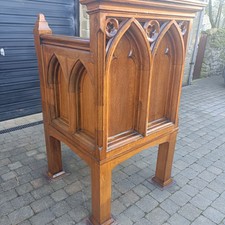  Church Pulpit. Gothic Oak and