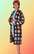 Crochet Pattern Ladies Granny square long cardigan dk small - Large 10-20 181