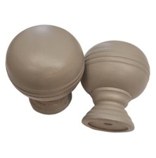 Solid Wood 2 x Curtain Pole