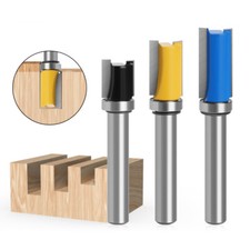 8mm Shank Flush Trim Router Bit Set Straight Template Pattern Cutter Woodworking