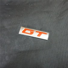 1x Silver GT Red Chrome Metal