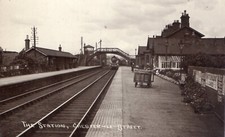 CHESTER LE STREET. RAILWAY STATION IN CESTRE SERIES BY W.CLARKE & SON