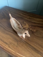 toni raymond pottery 1950s Dachshund Ashtray , Rare Colour 