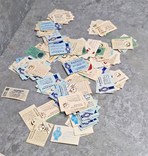 Vintage cigarette coupons - vintage,