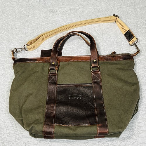Vintage canoe green canvas - green,