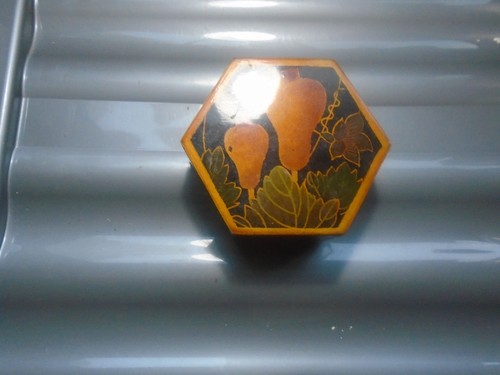 Vintage hexagonal lacquered - vintage,