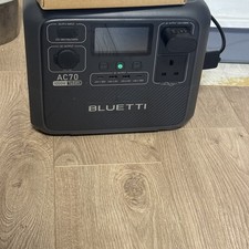 BLUETTI AC70 768Wh Portable Power Station 1000W Solar Generator for Camping RV