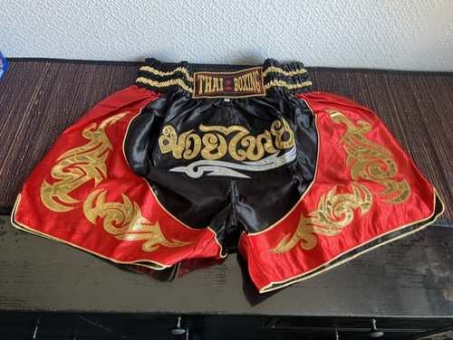 Thai boxing shorts red - boxing,