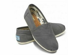 ⭐TOM Unisex Shoes Slip-on Casual Flats Solid Canvas Leisure Loafer Shoes UK 3-10