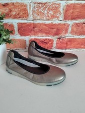 John Lewis gold leather slip