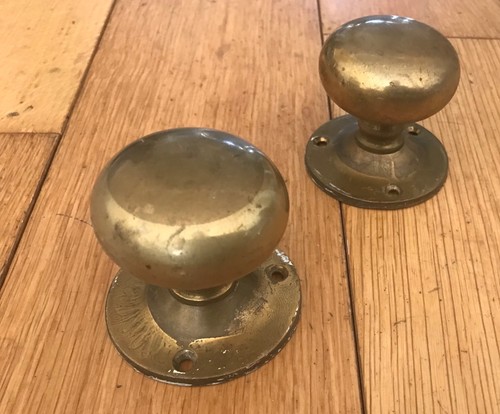 Pair vintage brass - pair, door