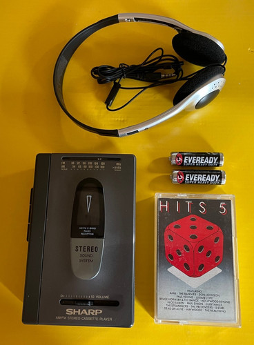 Vintage retro walkman sharp - vintage,