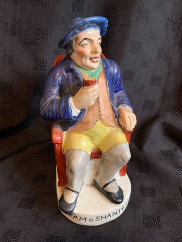 Staffordshire polychrome toby - polychrome,