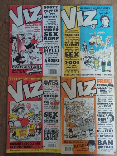 Vintage viz magazine comics - 4x,