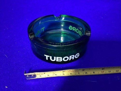 Tuborg larger green ashtray - larger,