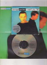 (-0-) RARE SAVAGE GARDEN I WANT YOU POSTER CD SINGLE  - CD (-0-)