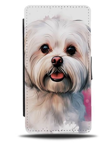 White maltese dog flip - maltese,