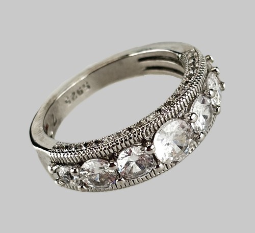 Sterling silver multi clear - silver,