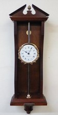 Mahogany Gravity Rack Clock By