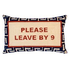 Please Leave By 9 Needlepoint