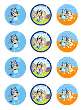 12 X Bluey Family Edible