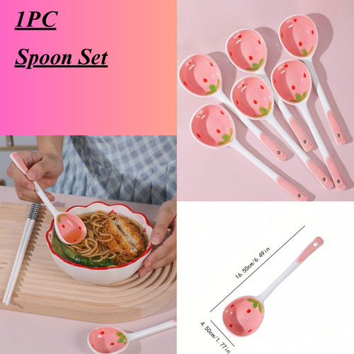 Ceramics soup spoons - soup, set