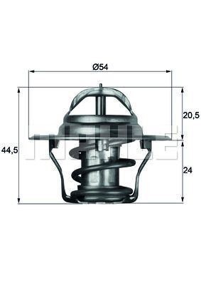 Mahle 75d thermostat - 75d,