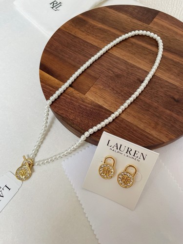 Ralph lauren gold tone faux - lauren,
