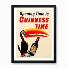 Guiness Toucan Vintage Poster