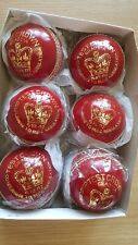 6 Pack Red Adult Test Crown Cricket Balls 156gms Plus 60 Overs