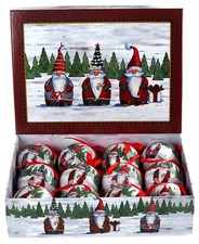 Christmas Gonk Baubles In Gift