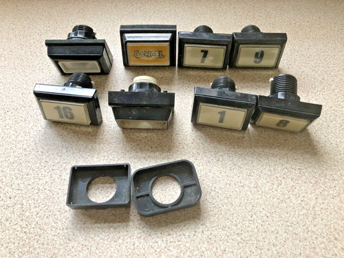 Buttons rectangular numbers - buttons,