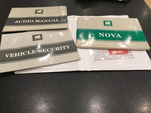Vauxhall nova owners manual - vauxhall,