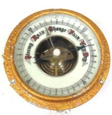 Vintage Barometer Glass & Bezel & Movement - Front Glass Bezel & Pointer